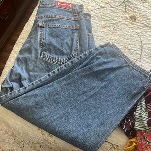 Halston Heritage Blue Relaxed Jeans